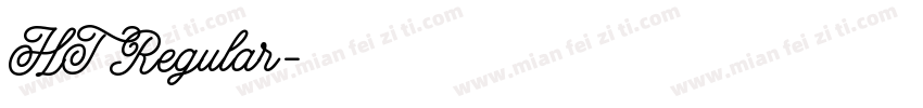 HT Regular字体转换